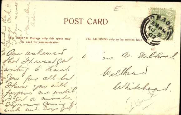Postcard Omagh Derry Londonderry Northern Ireland, Leap Bridge Mill's