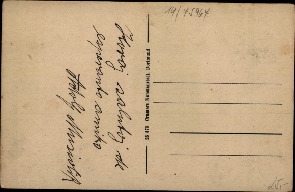 Postcard Gladbeck in the Ruhr area, Viktoriastraße with Lyceum