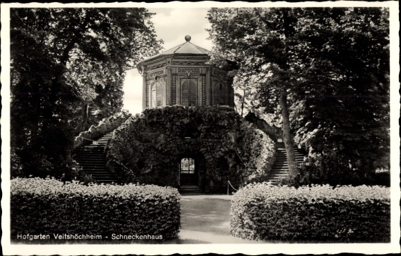 KP Veitshöchheim w Dolnej Frankonii, Hofgarten, muszla ślimaka