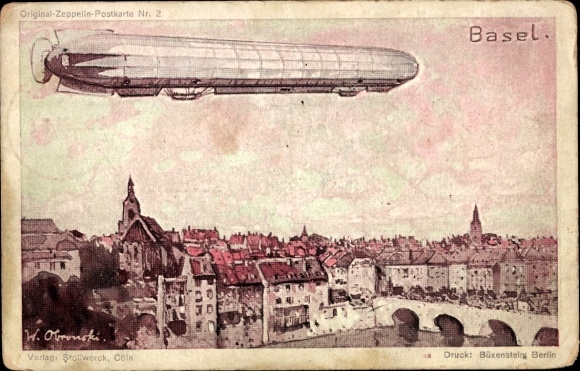 Artysta KP Bâle Basel City Switzerland, Zeppelin