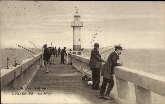 CPA Dunkerque Dunkerque Nord, La Jetée