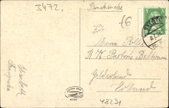 Postcard Telgte in North Rhine-Westphalia, lot at the Marienlinde at the Münstertor, monument, dog