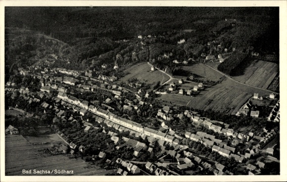 Ak Bad Sachsa im Harz, Fliegeraufnahme