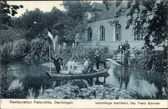 PC Beckingen in Saarland, restoration Felsmühle, self-acting boat trip