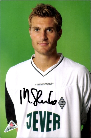 Autogrammkarte Fußballer Morten Skoubo, Borussia Mönchengladbach, Autogramm