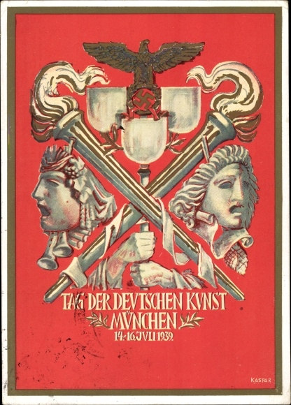 Artist PC Kaspar, Munich, Day of German Art, 14-16. July 1939