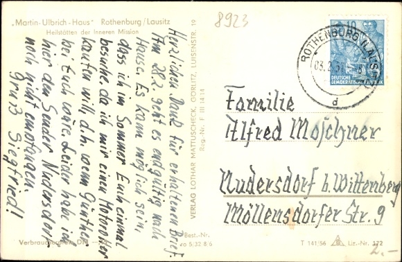 PC Rothenburg in Oberlausitz, Martin Ulbrich House, sanatoriums of the inner mission