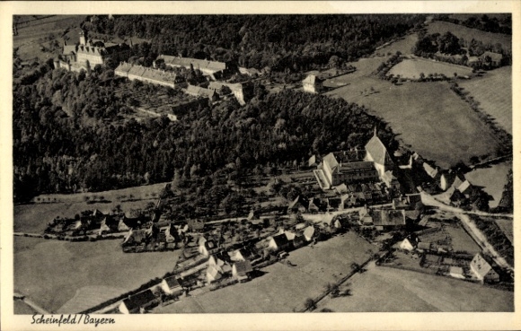 Ak Scheinfeld Mittelfranken, Luftaufnahme