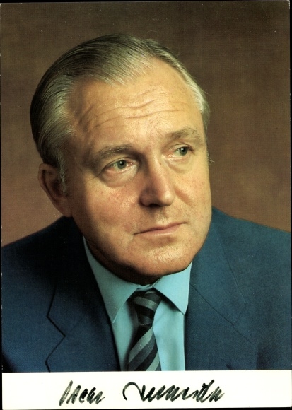 Postcard politician Oscar Schneider, portrait, autograph