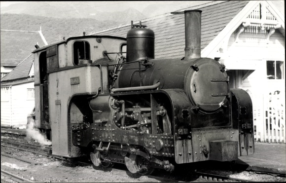 Photo Postcard Llanberis Wales, Snowdon Mountain Railway, Lok Nr. 7 Aylwin, Bahnhof, 1968