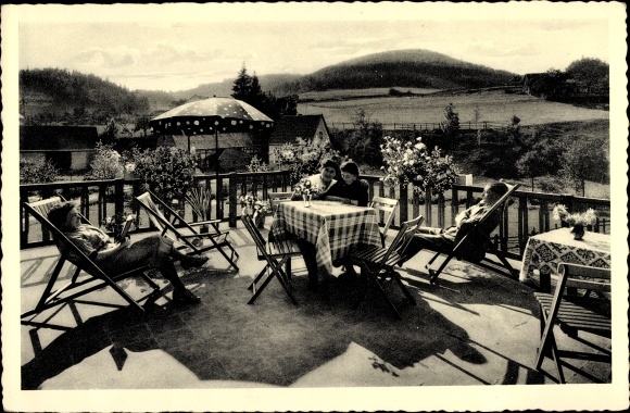 Postcard Referinghausen Medebach in the Sauerland, Gasthof Pension Zur Post