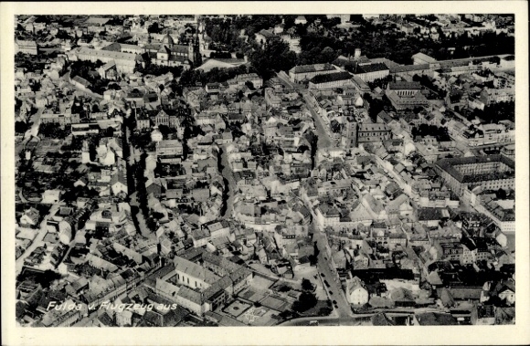 Ansichtkaart Fulda in Hessen, luchtfoto