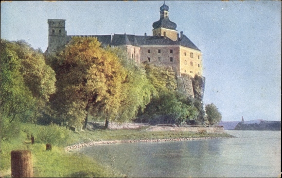 Postcard Persenbeug Gottsdorf on the Danube Lower Austria, Persenbeug Castle