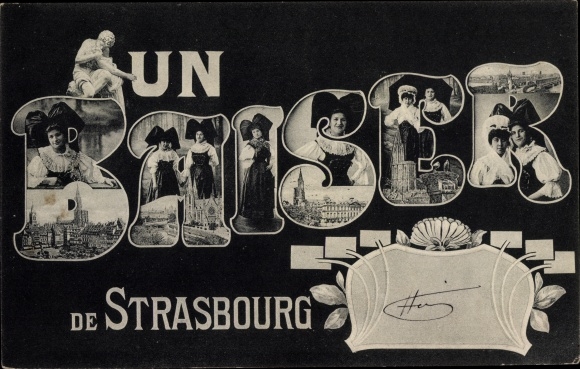 Letters Postcard Strasbourg Strasbourg Alsace Bas Rhin, Un Meringue, Alsatian women in costume