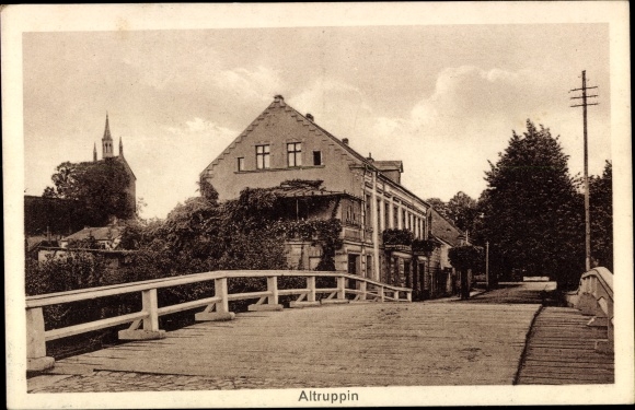 PC Altruppin Neuruppin in Brandenburg, bridge section, house