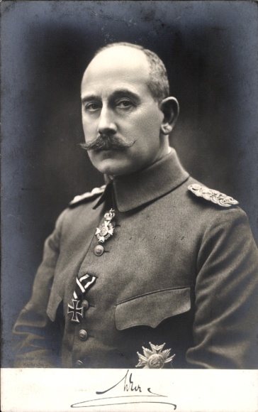 Postcard Max von Baden, portrait, order, Iron Cross