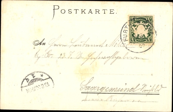 Embossed Coat of Arms Chromo-Litho Furth im Wald Oberpfalz Bavaria, total view