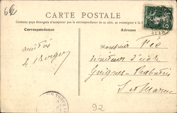 Postcard Bois Colombes Hauts de Seine, Avenue des Belles-Vues