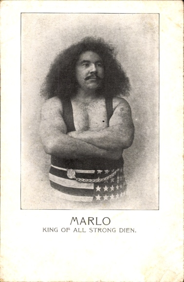 Postcard Marlo, King of all strong dien