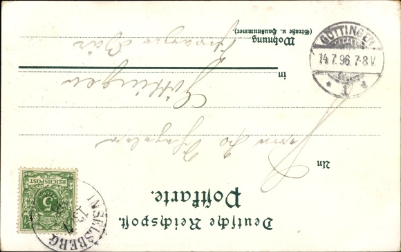 Chromo-Litho Brotterode Trusetal in Thüringen, Inselsberg, Gothaisches Hotel, Torstein