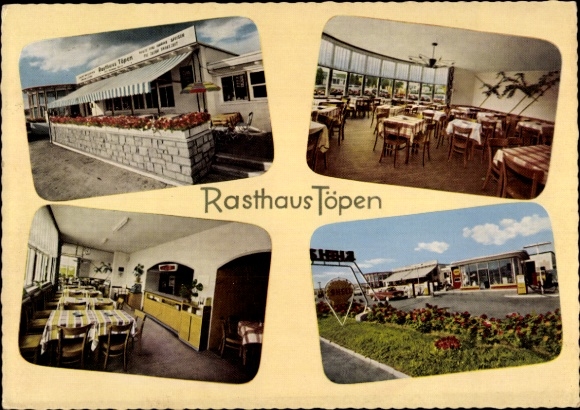 Postcard Töpen in Upper Franconia, rest house