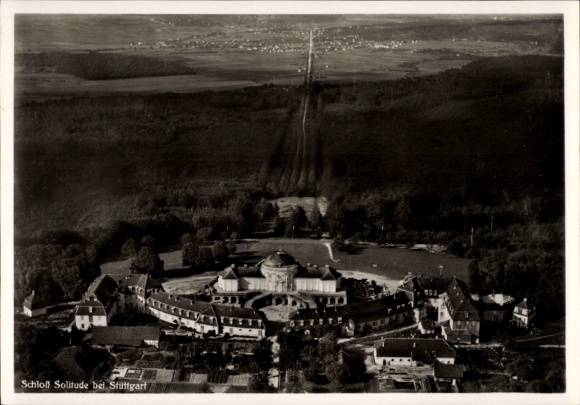 Stuttgart, Solitude Palace, aerial photograph