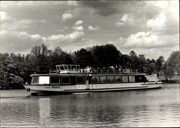 Photo PC Rheinsberg in Brandenburg, saloon steamer Remus, P 270