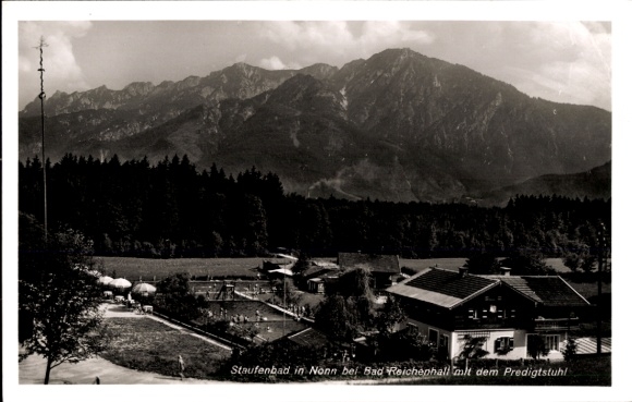 Ak Nonn Bad Reichenhall in Oberbayern, Staufenbad
