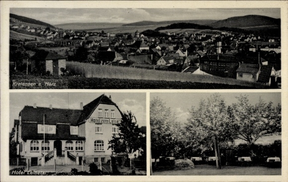 Ak Kreiensen Einbeck, Gesamtansicht, Hotel Zum Leinetal