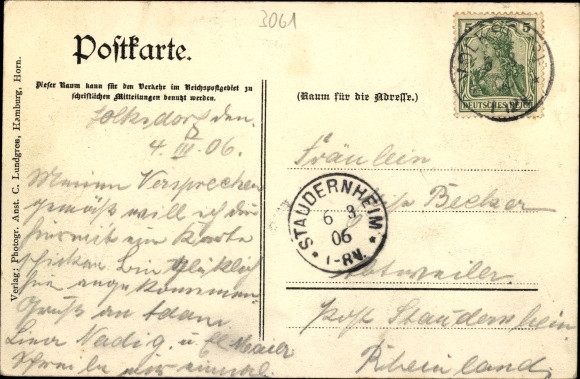 Ansichtkaart Hamburg Wandsbek Volksdorf, Hotel Waldesruh