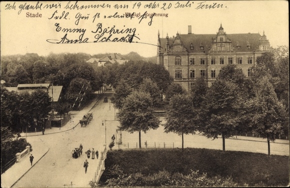 Postcard Stade in Lower Saxony, Royal Government
