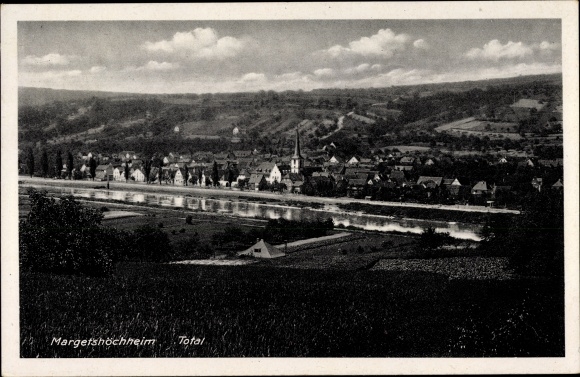 PC Margetshöchheim Unterfranken, total view of the place