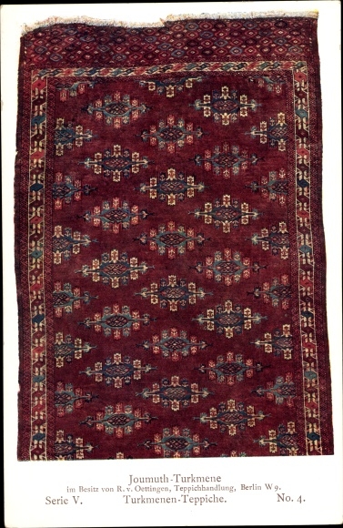 KP arcydzieła tkactwa orientalnego V 4, turkmeńskie dywany, Joumouth Turkmen