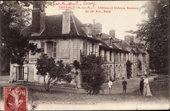 KP Luzancy Seine et Marne, Chateau, Colonie Scolaire du 18e Arr. Paryż