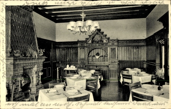 Ak Hattingen an der Ruhr, Bundesschule des D.G.B., Speiseraum