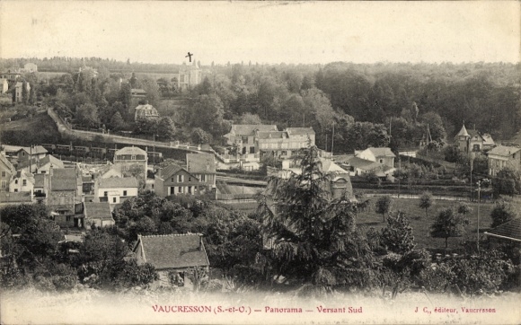 Ak Vaucresson Hauts de Seine, Panorama, Versant Sud