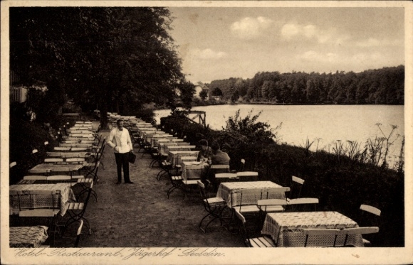 Postcard Seddin Seddiner See Brandenburg, Hotel-Restaurant Jägerhof