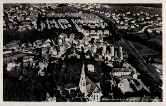 Ak Röthenbach an der Pegnitz Midden-Franken, luchtfoto
