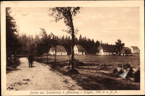 PC Schellerhau Altenberg in the Ore Mountains, partial view