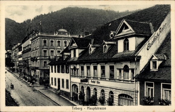 Ak Triberg im Schwarzwald,  Hauptstraße, Gasthof Reler,  