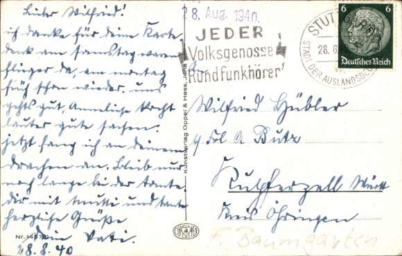 Artist Postcard Baumgraten, Fritz, Dear guests, pair of birds, dwarves toast, bee