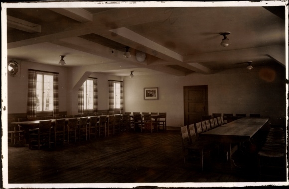 Foto Ak Schniegling Nürnberg in Mittelfranken Bayern, Gebietsführerschule II, HJ, Speisesaal