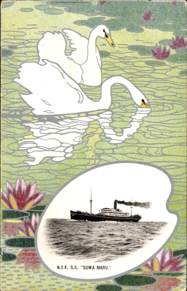 Passepartout PC NYK Line, steamer SS Suwa Maru