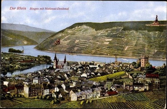11 alte Ak Bingen am Rhein, diverse Ansichten