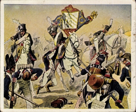 Collector's picture Glory Sheets of German History 135, Wars of Liberation, Black Hussars, Heilsberg