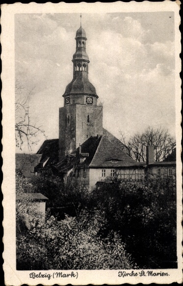 Ak Bad Belzig in de Mark, Mariakerk