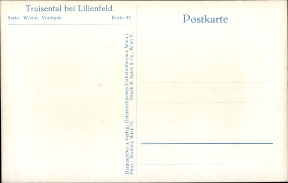 Postcard Lilienfeld in Lower Austria, Traisental, Winter, Vienna Prealps