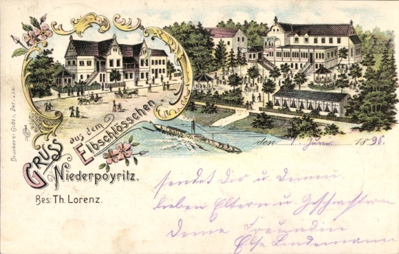 Chromo-Litho Dresden Niederpoyritz, Gasthaus Elbschlösschen