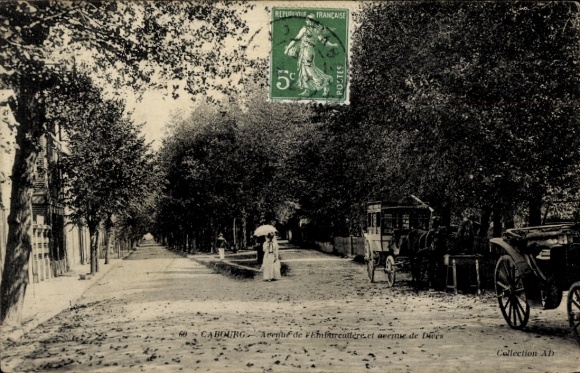 Ak Cabourg Calvados, Avenue de l'Embarcadère