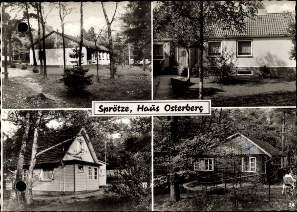 Ak Sprötze Buchholz in de noordelijke heide, huis Osterberg